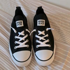 Women’s Converse Stretch tennis shoes Size 10 BRAND NEW NEVER WORN black/white